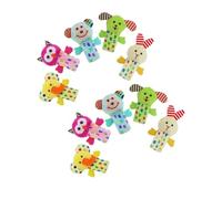 Hohopeti 10 pièces Lot de Marionnettes à Doigts Animaux en Peluche Confortables pour Garçon Fille Interaction Parent-Enfant pour Conte et Jeu Éveil Cadeau Mignon pour Tout-Petit