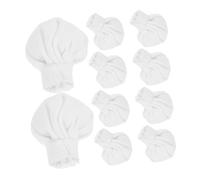 Hohopeti 10 Pièces Miniature Chef Hats for Dollhouse DIY Crafts Firm Cloth Mini Ornaments for Creative Doll Accessories and Miniature Displays