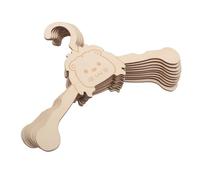 Hohopeti 10 Pièces Pet Drying Hangers Wooden Animal Clothes Rack with Cartoon Design Pet Garment Organizer for Small Dog and Cat Accessories