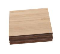 Hohopeti 10 Pièces Tranches de Non Carrées pour Bricolage Étiquettes Suspendues DIY Surface Lisse Prête à Peindre