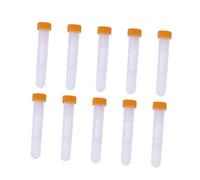 Hohopeti 10 Pièces Transparent Sewing Needle Organizer Tubes Plastic Storage Bottle for Craft Accessories Safe Needle Holder