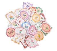Hohopeti 100 pièces Lot de Autocollants Rétro Fleurs et Plantes pour Carnet Valise et Ordinateur Stickers Graffiti Cartoon Résistants Décoratifs et Faciles à Poser