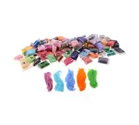 Hohopeti 100 Pièces Lot de Fils de Laine Cardée pour Feutrage à Aiguille Laine Douce pour Travaux Manuels Artisanat DIY et Créations Personnalisées pour Débutants et Experts