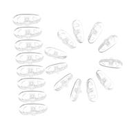 Hohopeti 100 pièces Silicone Nose Bridge Pads For Glasses Soft Antislip Replacement Cushions Compatible With Eyeglasses And Sunglasses