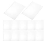 Hohopeti 100 Pochettes Porte-Dossards Transparentes en PVC Format Petit A4 Résistantes et Indéformables pour Affichage et Protection de Numéros de Course pour Athlétisme et Événements