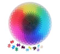 Hohopeti 1000 pièces Puzzle Rainbow Dégradé pour Adultes Casse-tête Changeant de Couleur Papier Robuste Jeu de Loisirs et Cadeau Créatif