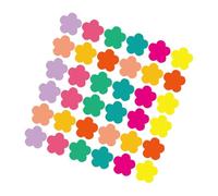Hohopeti 108 Pièces Découpes Papier Fleurs Colorées Carton Rigide pour Décoration Tableaux et Projets Éducatifs Décor Printemps Polyvalent pour Salle de Classe