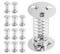 Hohopeti 12 Pièces Base Ressort Fer Adhésive pour Fabrication Poupée Ressorts Oscillants Stables pour Artisanat DIY Accessoires pour Poupées Secouantes Kit pour Décoration Voiture Vélo Moto