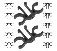 Hohopeti 12 Pièces Clips de Fixation Bâtons de Randonnée Léger et Résistant Attaches Plastique Forme pour Maintien Sécurisé des Bâtons de Ski Accessoires Camping et Randonnée Outdoor