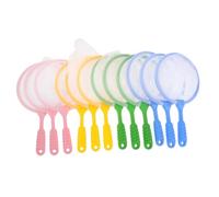 Hohopeti 12 Pièces Filets pour Garçon Fille Plastique Coloré Filets de Capture pour Jeux de Bain Plage et Exploration Extérieure Stimulent la Coordination Main Œil Curiosité
