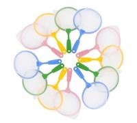 Hohopeti 12 Pièces Filets pour Garçon Fille Plastique Filets de Colorés pour Tout Petits Jouets de Bain et Jeux Extérieur Rose Bleu