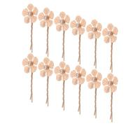 Hohopeti 12 Pièces Lot de 12 Épingles à Cheveux Dorées à Fleurs en Alliage, Mini Pinces à Cheveux pour Tresses et Mariées, Accessoires Légers et Décoratifs pour Coiffures de Mariage et