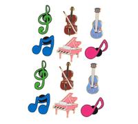 Hohopeti 12 pièces Lot de Broches Musique Alliage Badges Notes et Instruments pour Vêtements Sacs Chapeaux Cadeau Professeurs et Amateurs Décoration Originale pour Tenue et Accessoires