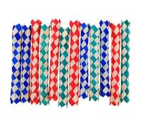 Hohopeti 12 Pièces Piège à Doigts Bambou Chinois Lot de Jouets à Mâcher pour Garçon Fille Améliore Motricité Coordination Main et Œil Jeu Relaxant