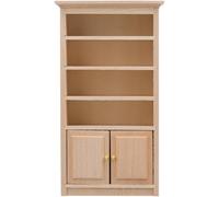 Hohopeti 12 pour Maison de Poupée Meuble Miniature Porte Fonctionnelle et Poignée Dorée Accessoire Décoratif pour Scène Bureau D’Intérieur