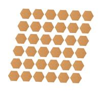 Hohopeti 120 Pièces Hexagon Self-adhesive Cork Tiles Thick For DIY Crafts Home Decoration And Table Protection Multipurpose Bulletin Board Sheets