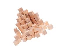 Hohopeti 120 Pièces Petits Cubes Naturel Blocs Carrés Non pour Loisirs Créatifs Garçon Fille et Activités Parent-garçon Fille
