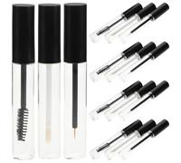 Hohopeti 15 Pièces Tube Mascara Vide Transparent Rechargeable avec Baguettes pour Lèvres et Yeux Bouteilles Réutilisables Plastique pour DIY Cosmétique Maison