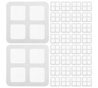 Hohopeti 150 Pièces 150 Autocollants Filet de 10X10 CM Piège à Cheveux pour Siphon de Sol Grille Récupératrice Cheveux Jetable pour Bonde Évier Lot de 3 X 50 Pièces