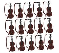Hohopeti 15ensembles Mini-violons Décoratifs Lot de Ornements De Noël pour Violon Maquettes De Mini-Instruments De Musique pour Décoration Intérieure