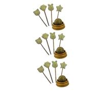 Hohopeti 15pièces Lollipops Naturels Herbe à Chat Friandises Promouvant La Digestion pour Chats Et Chatons Formes De Ballon Rotatif Pattes De Tête Ours Ours Étoile à Cinq Branches