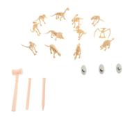 Hohopeti 18 pcs Kit de Fouille Squelette de Dinosaure Jouets Éducatifs Garçon Fille Modèles Archéologiques Stimulant Imagination