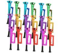 Hohopeti 18 Pcs Trompettes Colorées pour Garçon Fille de Jouets Musicales pour Fêtes et Événements Accessoires de Support et Décoration Festive