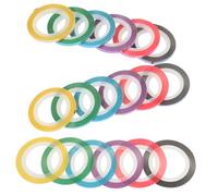 Hohopeti 18 rouleaux Ruban Adhésif pour Ongles Colorés Bandes Métalliques Délicates pour Décoration Ongles Autocollants Striping Tape Couleurs pour Manucure DIY et Usage Professionnel