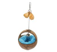 Hohopeti 1ensemble Nichoirs Décoratifs Coquille De Noix De pour Oiseaux Comprenant Un Lit Suspendu Coussin pour Perruches Parfait pour Et Aménagement Extérieur