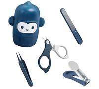 Hohopeti 1ensemble Set De Soins Des Pour Kit De Coupe- Pince à Épiler Ensemble Pratique Et Sûr Pour Manucure Des Nourrissons Design Adorable Singe