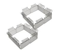 Hohopeti 2 Ensembles Miniature Plastic Fence Model for Military Scene Building Blocks DIY Micro Landscape Fence Toys for War Zone Dollhouse Decoration