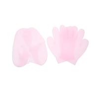 Hohopeti 2 paires Set Protège-mains et Chaussettes Gel Hydratants Élastiques Lavables pour Soin Mains et Nuit Hydratation Réparatrice avec Huiles Essentielles Confort Sécurisé et
