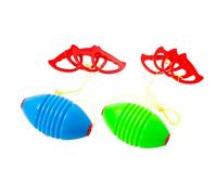 Hohopeti 2 pièces Balles Jumbo à Tirer Jeu Interactif à Deux Joueurs pour Garçon Fille Boules de Gymnastique Résistantes pour Fitness et Jeux Extérieurs Couleur Aléatoire Couleur Aléatoire