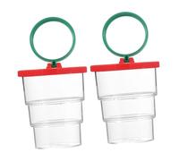 Hohopeti 2 pièces Boîtes Observation Insectes avec Loupe Cages Observation Robustes pour Garçon Fille Jouets Scientifiques Extérieurs pour Expériences et Exploration Nature