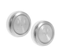 Hohopeti 2 Pièces Bouton de Remplacement D'ascenseur, Bouton de Commande D'ascenseur Rond en Acier Inoxydable Argenté, Installation Facile, Opération Pratique, pour Ascenseurs Résidentiels
