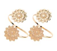 Hohopeti 2 pièces Bracelet Manchette Large Métal Doré à Motif Tournesol Manchette Punk Réglable pour Haut Du Bras Bijoux Bras Femme Accessoire Chunky pour Fête et Usage Quotidien