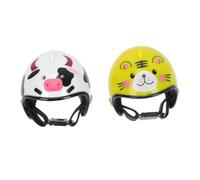 Hohopeti 2 pièces Casque pour Poules Protection Tête Volaille avec Bande Élastique Anti-écrasement et Décoration Colorée pour Animaux de Compagnie