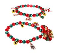 Hohopeti 2 Pièces Col Noeud pour Chien Clip De Papeterie Accessoires pour Animaux De Noël