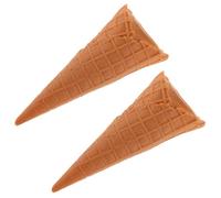 Hohopeti 2 Pièces Cornet de Glace Artificiel Réaliste pour Décorations Fête Vitrines Photo et Boutiques de Desserts