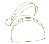 Hohopeti 2 pièces Couronne Base Fer à Couches Cadre DIY pour Création de Diadème Élégant Accessoire Coiffure Léger et Confortable Adapté Fêtes et Cérémonies