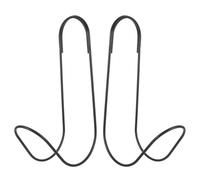 Hohopeti 2 Pièces Crochet Mural Multifonction en Fer Noir sans Perçage | Rangement Compact, Forme Robuste et Stable, pour Machine à Laver, Jardin, Évier, Usage Répété