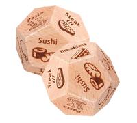 Hohopeti 2 Pièces Dice Décision Repas Ludique pour Dîner Dés Décideurs pour Fête et Réunion Entre Convives