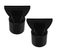 Hohopeti 2 Pièces Embout pour Sèche-cheveux, Embout de Sèche-cheveux Noir en Abs, Bec Plat de Bec de Canard, Compact et Léger, pour Salon de Coiffure et Usage Professionnel