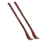 Hohopeti 2 pièces Gratte-dos Bois Carré Rouge Outil Pratique Claw Scratcher Soulagement Démangeaisons Dos Ergonomique pour Adultes