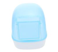 Hohopeti 2 pièces Hamster Bathing Tub Transparent Plastic Hamster Container for Small Pets Hygiene and Play