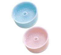 Hohopeti 2 pièces Jardinière Chat Hydroponique sans Terre Boîte de Culture Pratique et Plantation Herbe à Chat Facile à Domicile Bac Semis Volume Eau Lot Bleu et Rose