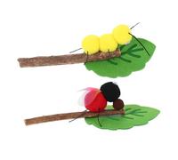 Hohopeti 2 Pièces Jouets à Mâcher pour Bâtons Feutre Résistants pour Morsures Jouets Denrichissement Intérieur pour Accessoires Stimulateurs Dinstincts Relaxants