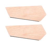 Hohopeti 2 Pièces Lot de 2 Butoirs de Porte Triangulaires en Bois Clair Antidérapants, Cale-Porte pour Sols Variés, Protection le Vent Bruit, Adaptés pour Maison, Bureau et Appartement