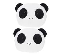 Hohopeti 2 pièces Lot de Coussins Appuie-tête Voiture Coton Doux Oreillers Ergonomiques de Nuque pour Siège Auto Confort Respirant pour Voyage et Bureau