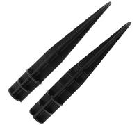 Hohopeti 2 pièces Lot de Piquets de Remplacement Plastique pour Lampes Solaires de Jardin Support Stable pour Éclairage Extérieur Résistant Aux Intempéries Compatible avec Lampes Solaires